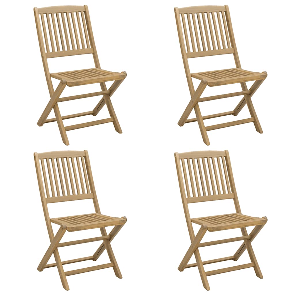 Folding Garden Chairs 4 pcs 44x50x88 cm Solid Wood Acacia