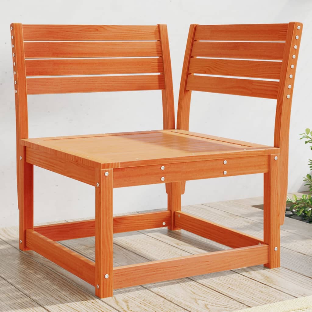 Garden Sofa | Wax Brown | Solid Pine Wood | Single | Modular