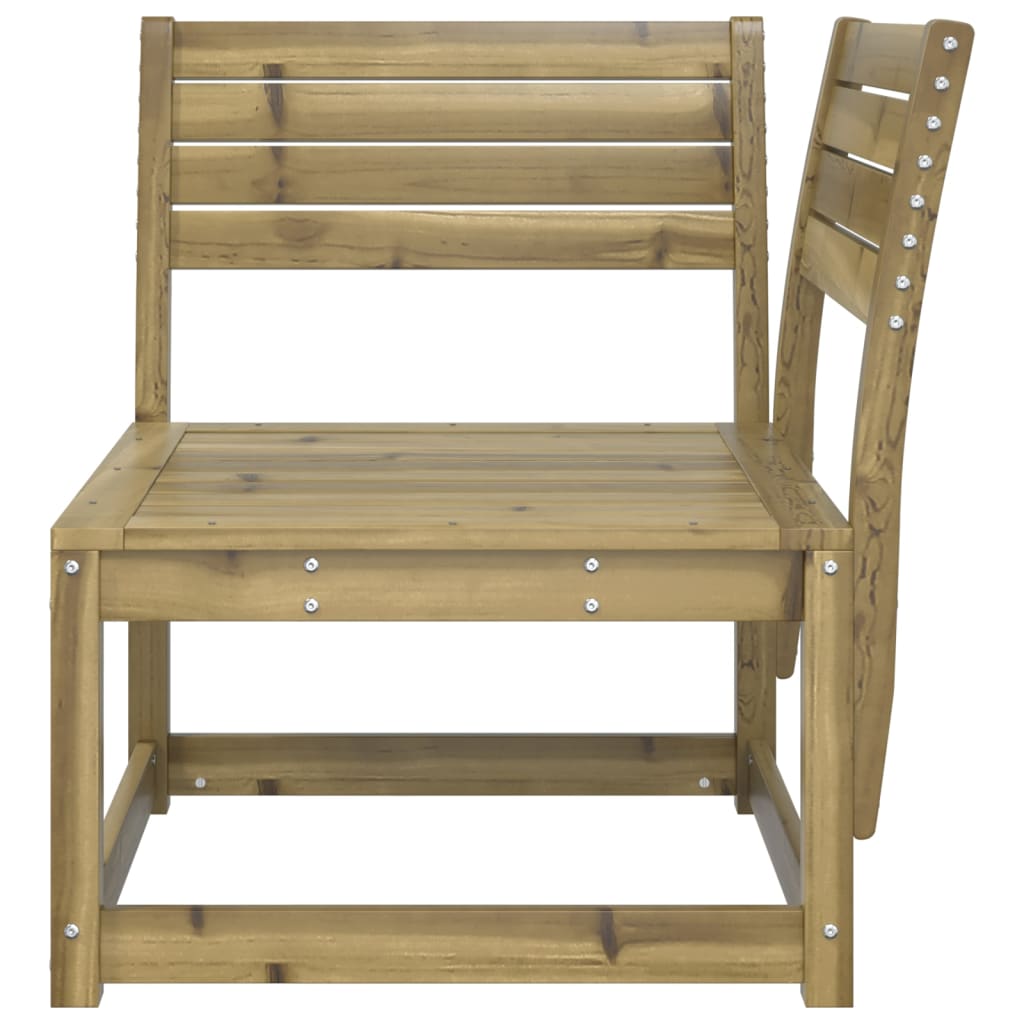 Garden Sofa | Natural Pine | Treated solid pine wood | Single | Modular