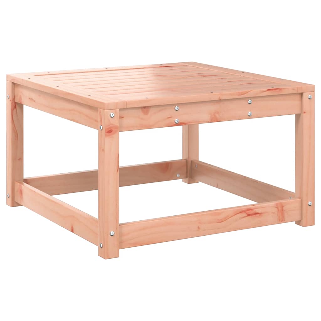 Garden Footstool with Cushions Solid Wood Douglas