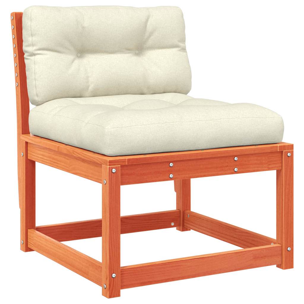 Garden Sofa | Set of 2 | Wax Brown | Solid Pine Wood | Standard | Modular