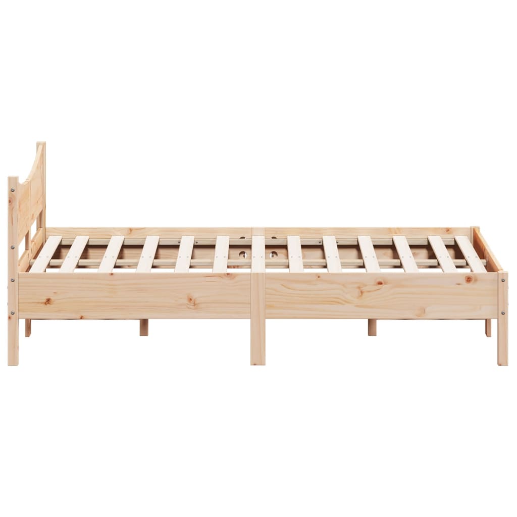 vidaXL Bed Frame without Mattress 140x200 cm Solid Wood Pine