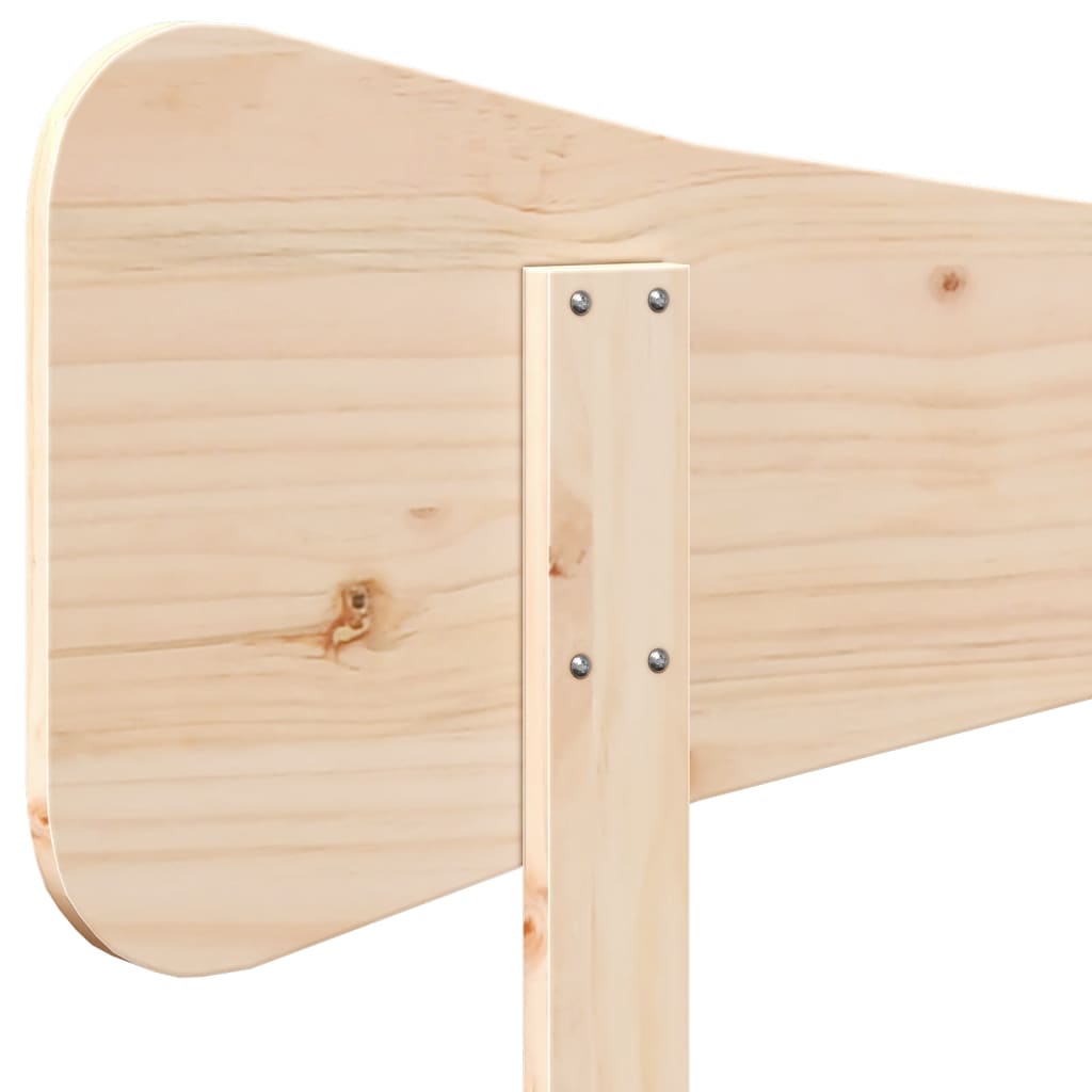 Headboard 120 cm Solid Wood Pine