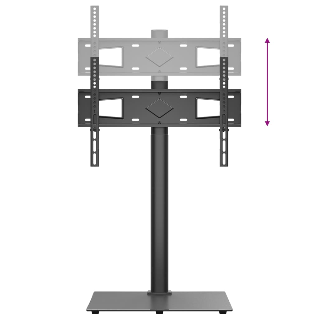 Corner TV Stand 1-Tier for 32-65 Inch Black