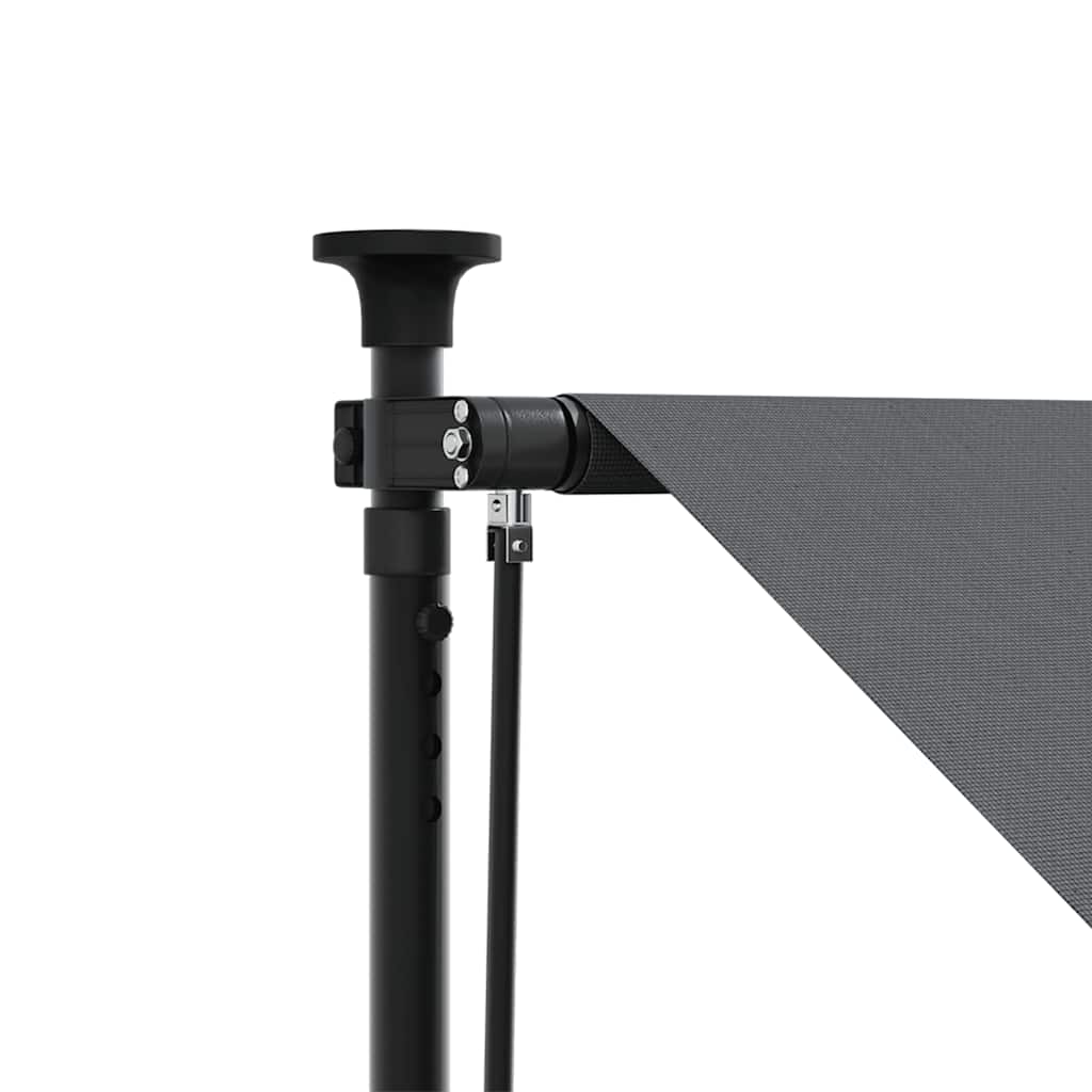 Retractable Awning Anthracite 100x150 cm Fabric and Steel
