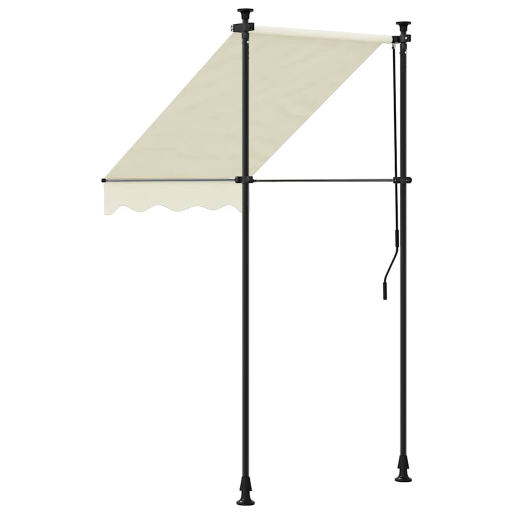 Retractable Awning Cream 150x150 cm Fabric and Steel