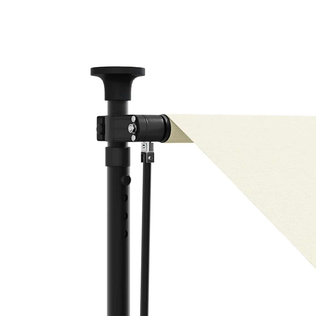 Retractable Awning Cream 200x115 cm Fabric and Steel