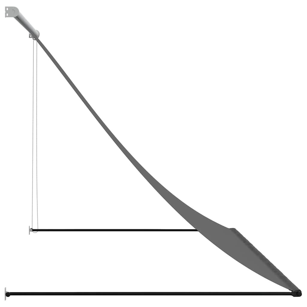 vidaXL Retractable Awning Anthracite 250x150 cm Fabric and Steel
