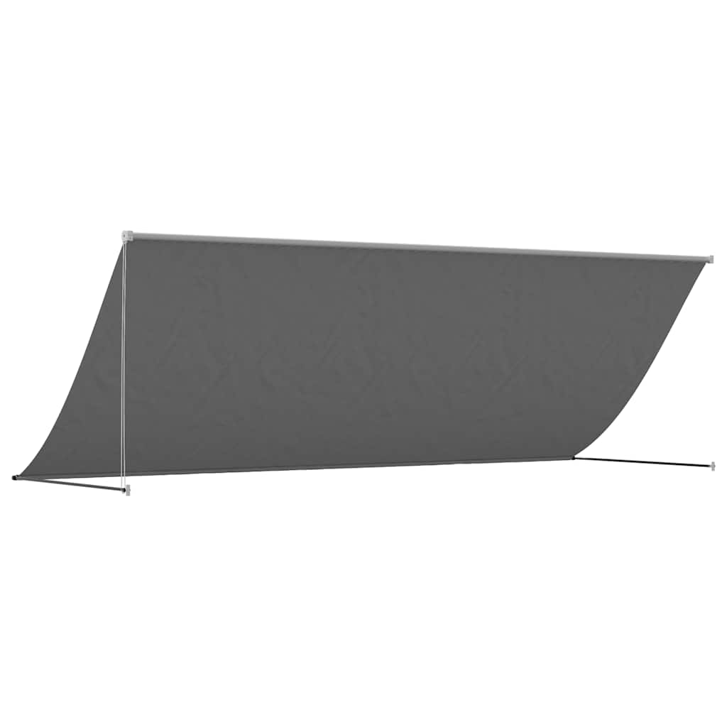 vidaXL Retractable Awning Anthracite 400x150 cm Fabric and Steel