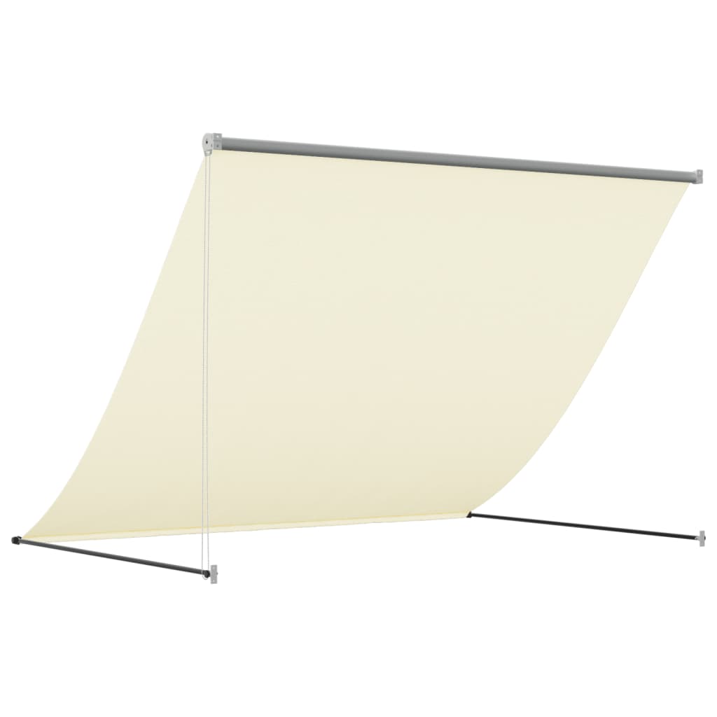 vidaXL Retractable Awning Cream 200x150 cm Fabric and Steel