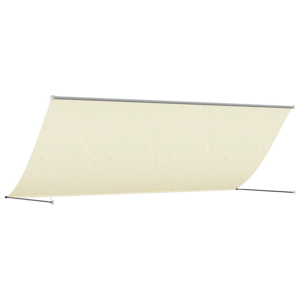 vidaXL Retractable Awning Cream 350x150 cm Fabric and Steel