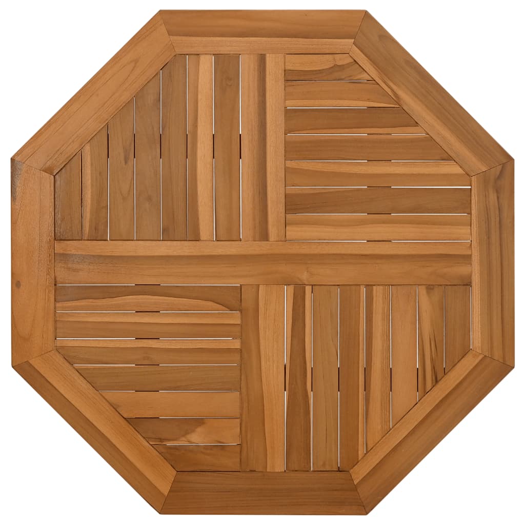 vidaXL Table Top 60x60x2.5 cm Octagonal Solid Wood Teak