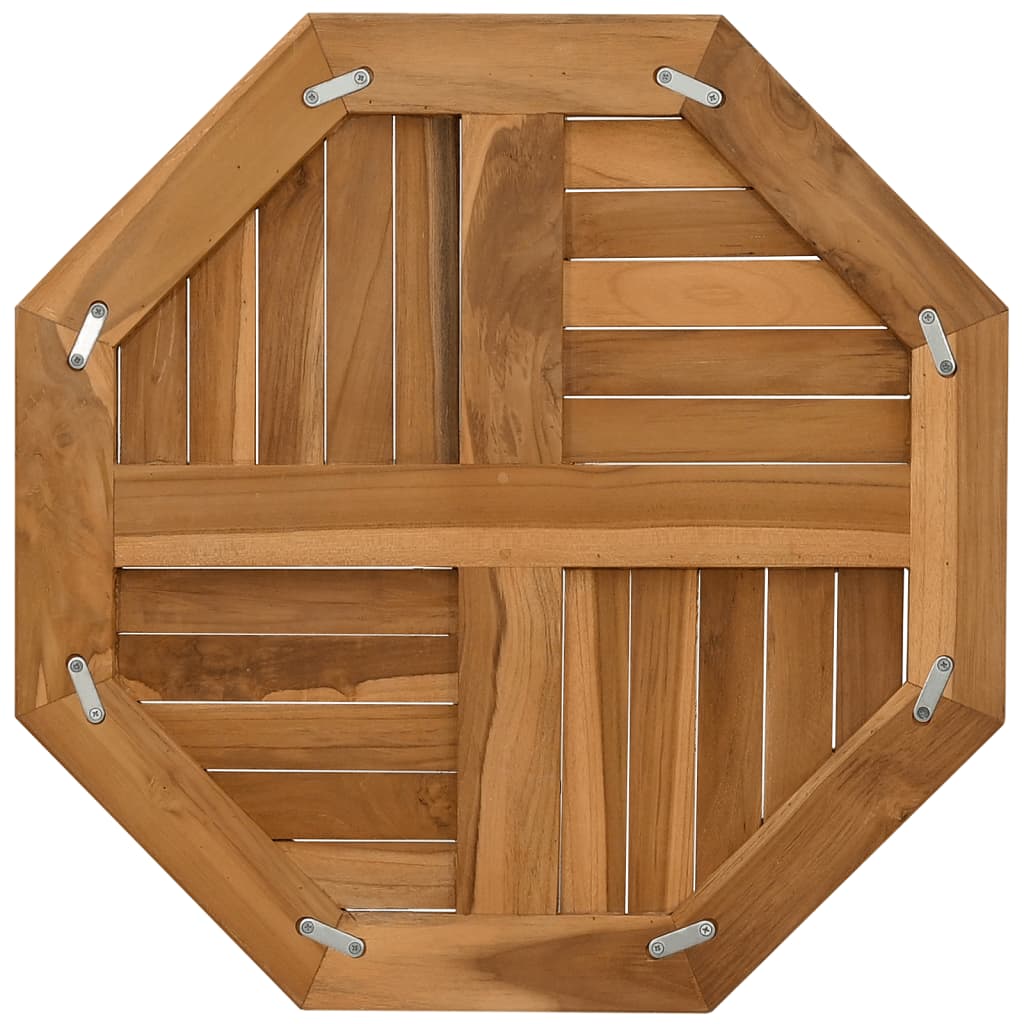 vidaXL Table Top 60x60x2.5 cm Octagonal Solid Wood Teak