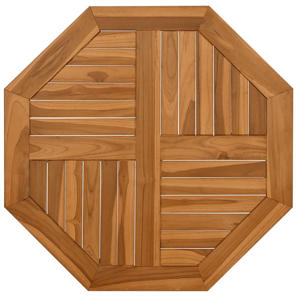 vidaXL Table Top 70x70x2.5 cm Octagonal Solid Wood Teak