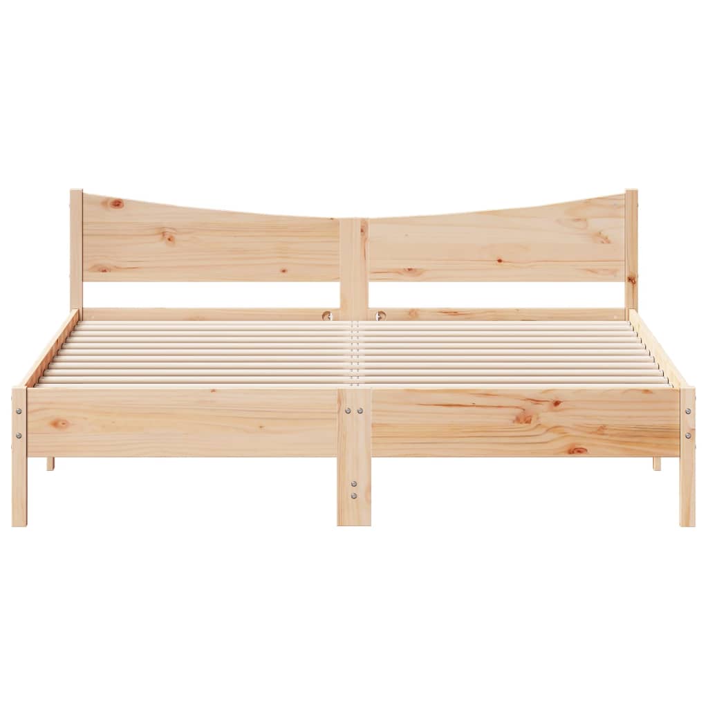 vidaXL Bed Frame without Mattress 200x200 cm Solid Wood Pine