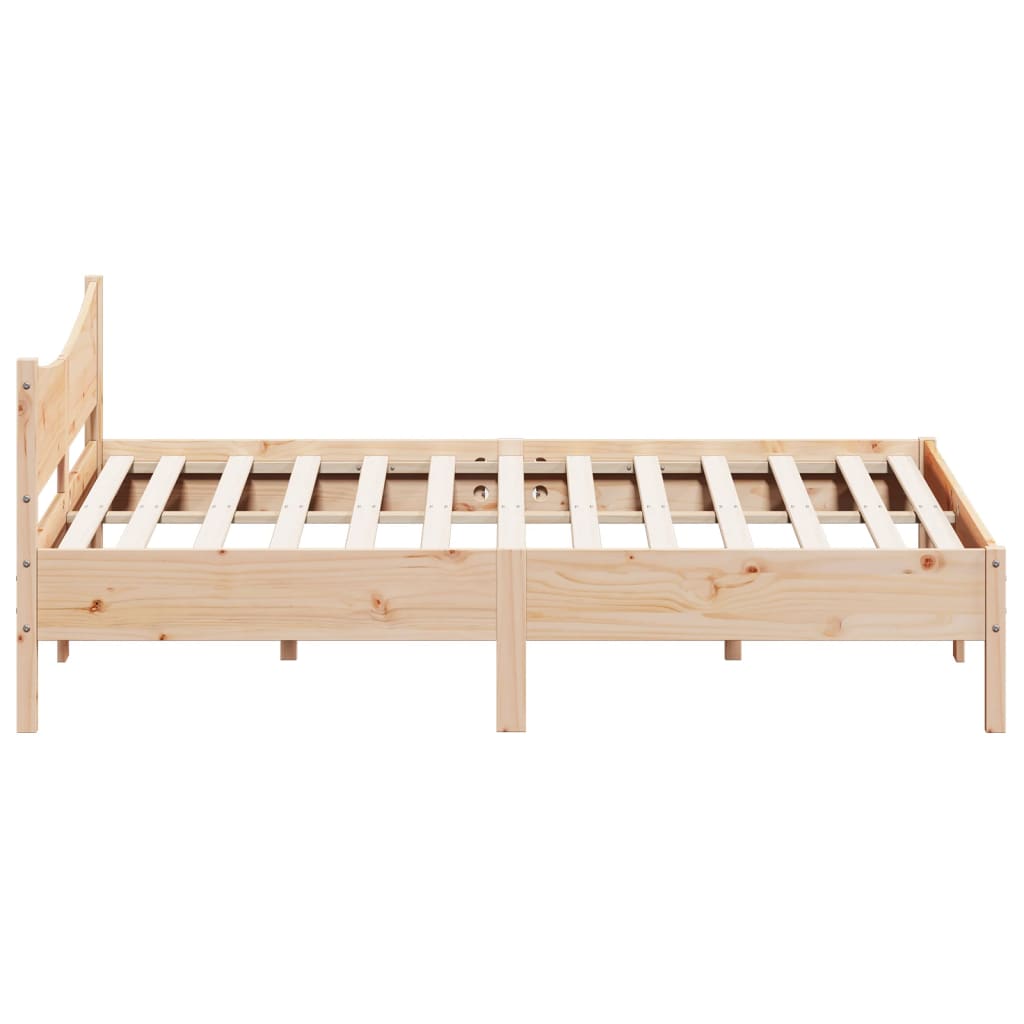 vidaXL Bed Frame without Mattress 200x200 cm Solid Wood Pine