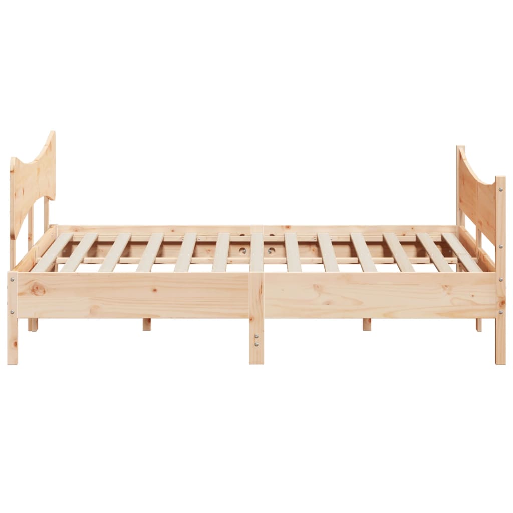 vidaXL Bed Frame without Mattress 180x200 cm Super King Solid Wood Pine