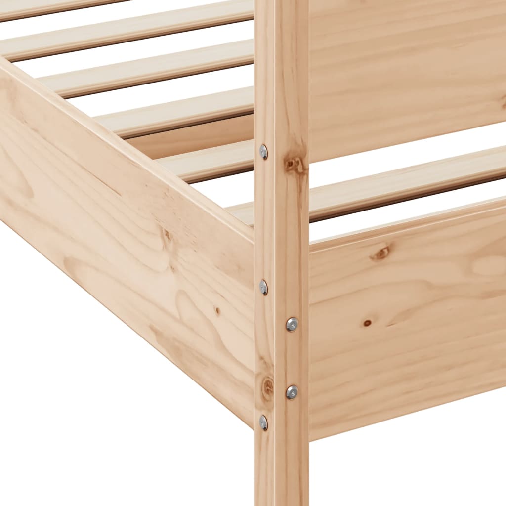 vidaXL Bed Frame without Mattress 180x200 cm Super King Solid Wood Pine