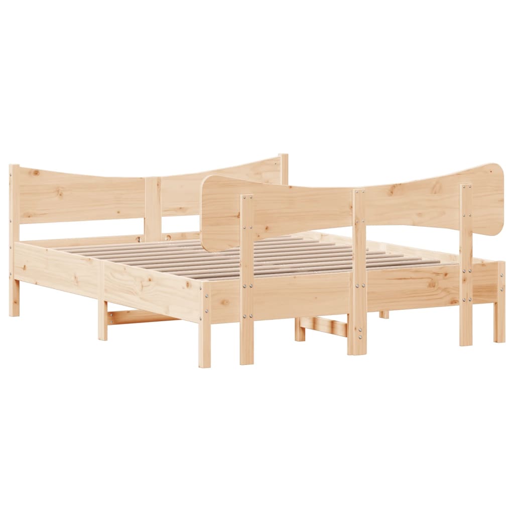 vidaXL Bed Frame without Mattress 160x200 cm Solid Wood Pine