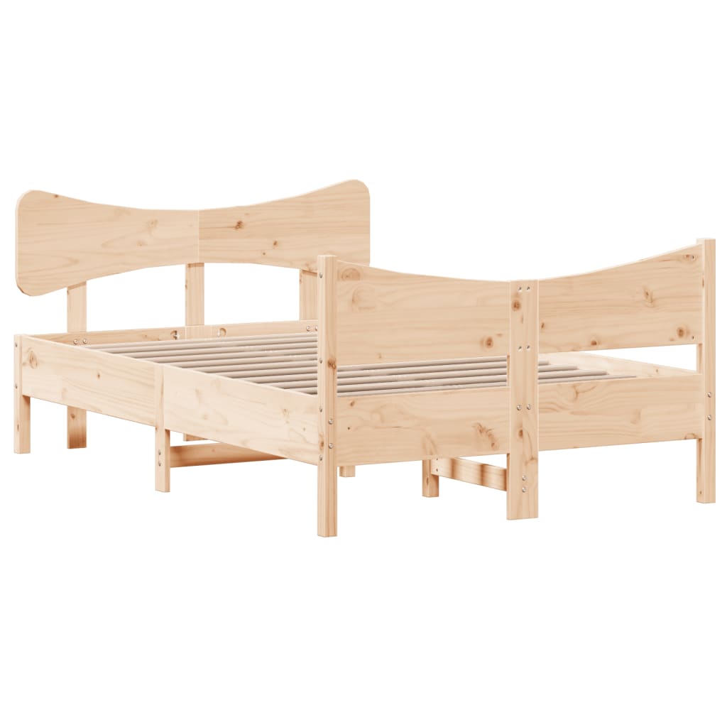 vidaXL Bed Frame without Mattress 120x200 cm Solid Wood Pine