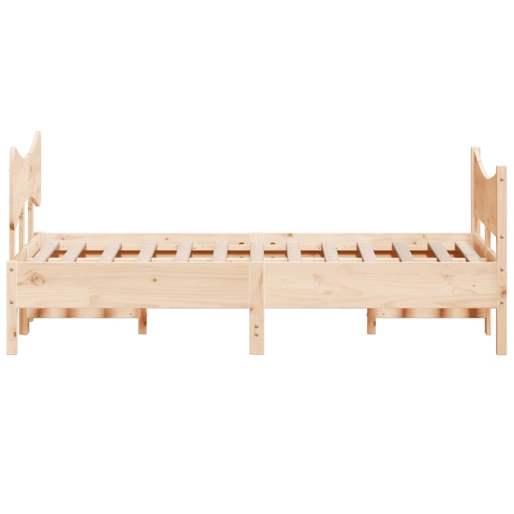 vidaXL Bed Frame without Mattress 120x200 cm Solid Wood Pine