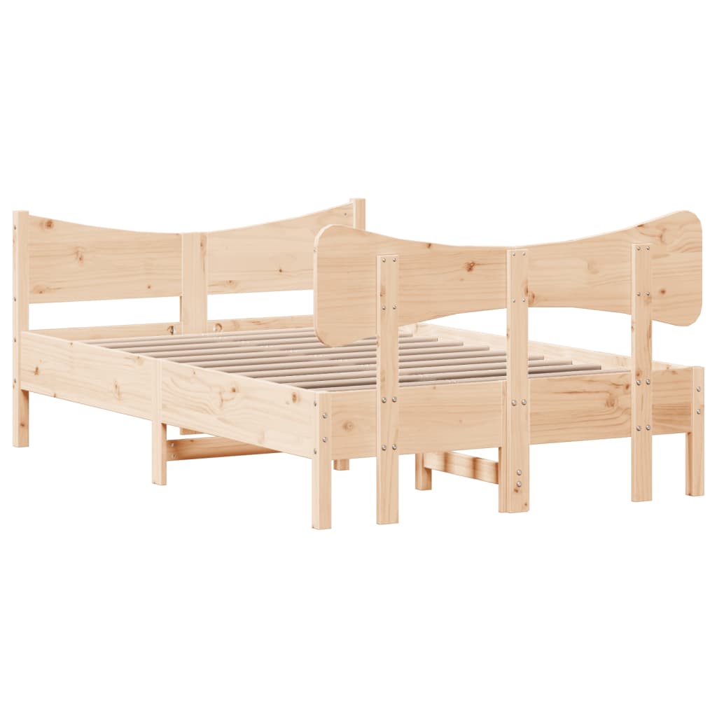 vidaXL Bed Frame without Mattress 120x200 cm Solid Wood Pine