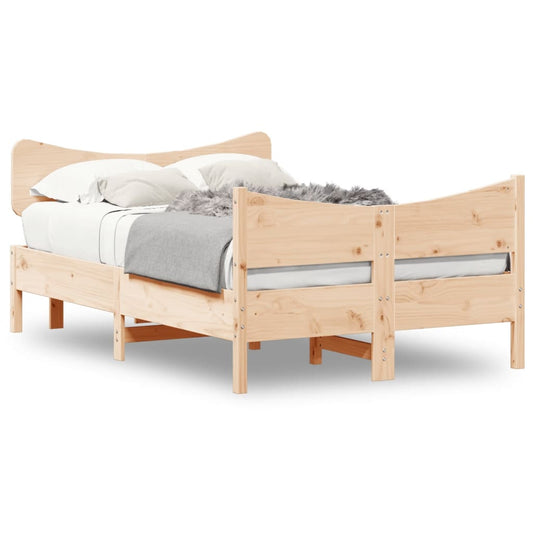 vidaXL Bed Frame without Mattress 120x200 cm Solid Wood Pine