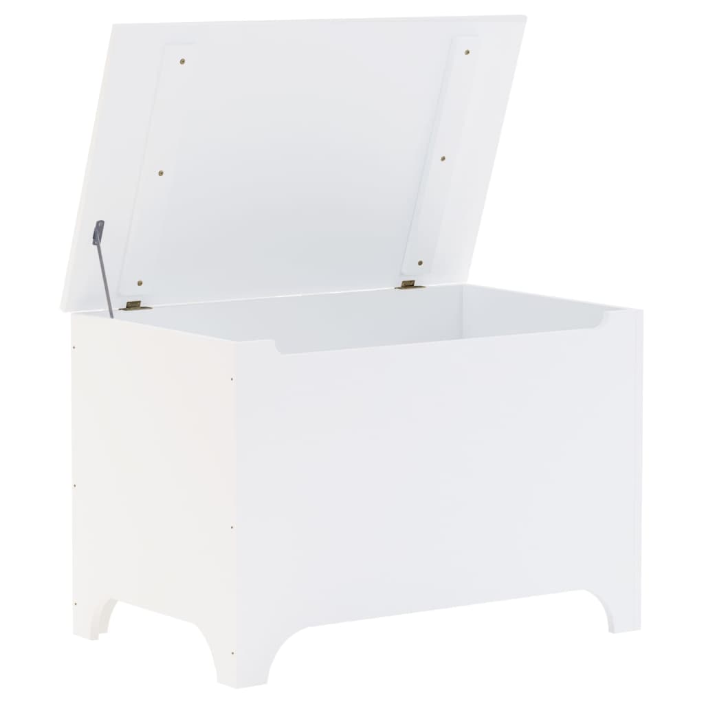 vidaXL Storage Box with Lid RANA White 80x49x54 cm Solid Wood Pine