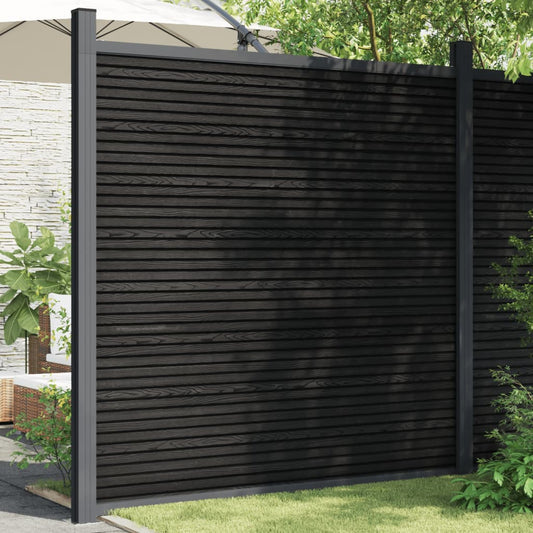 vidaXL Fence Panel WPC Grey 180x186 cm