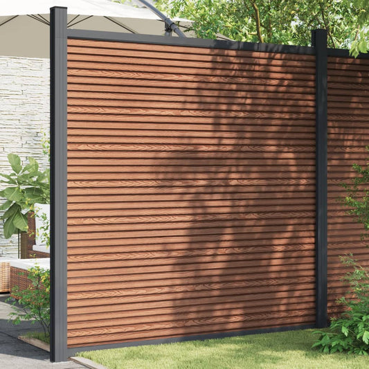 vidaXL Fence Panel WPC Brown 180x186 cm