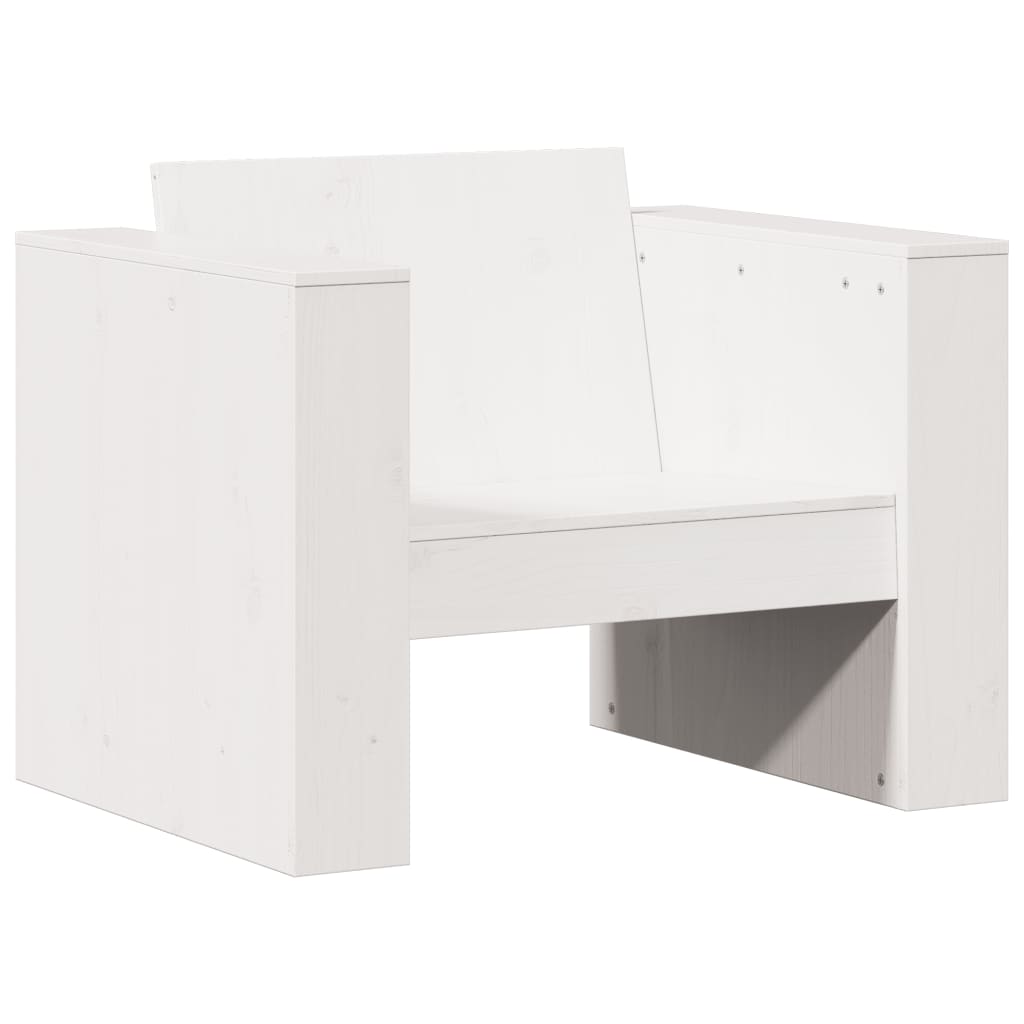 Garden Sofa | White | Solid Pine Wood | Medium | Durable | Garden Sofa