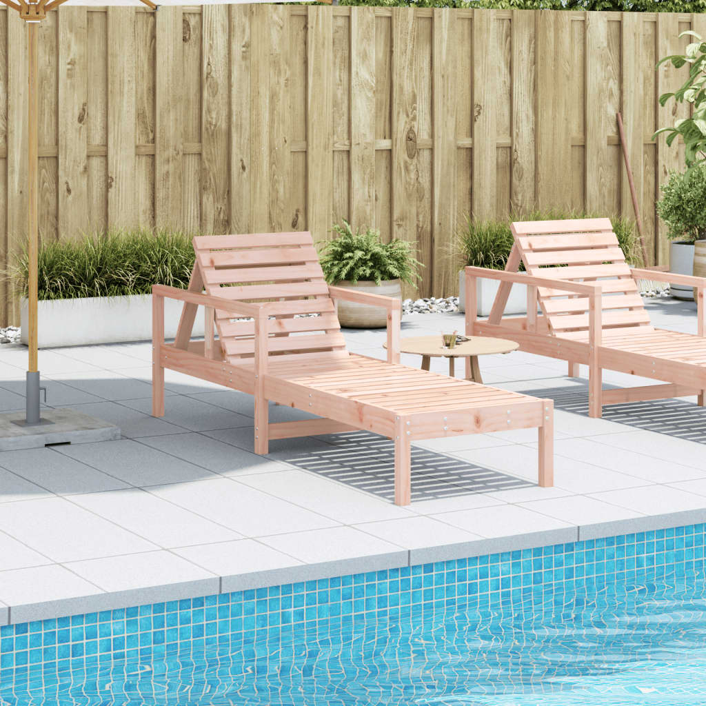 vidaXL Sun Lounger 199.5x62x55 cm Solid Wood Douglas