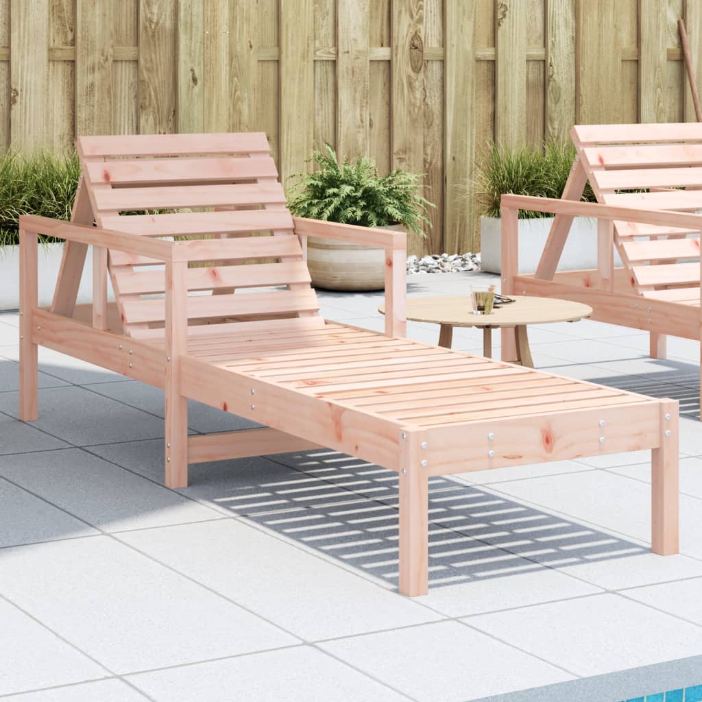 vidaXL Sun Lounger 199.5x62x55 cm Solid Wood Douglas