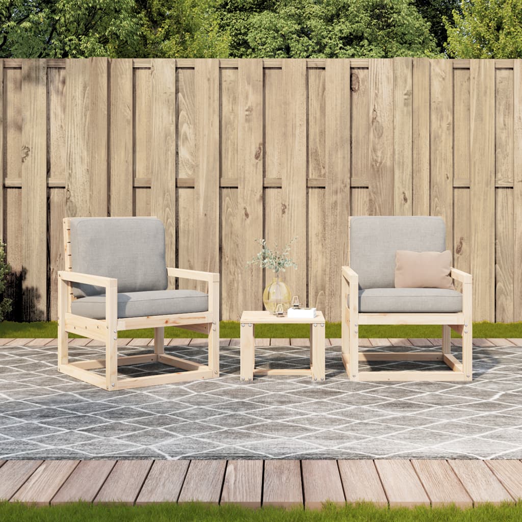 Garden Lounge Set | Pine Wood | Solid Pine Wood | Medium