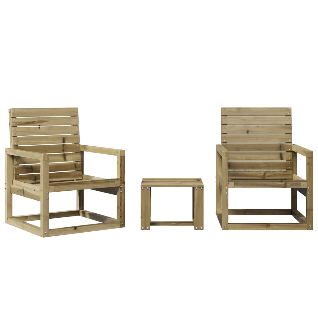 Garden Lounge Set | Natural wood | Vacuum pressure treated pine wood