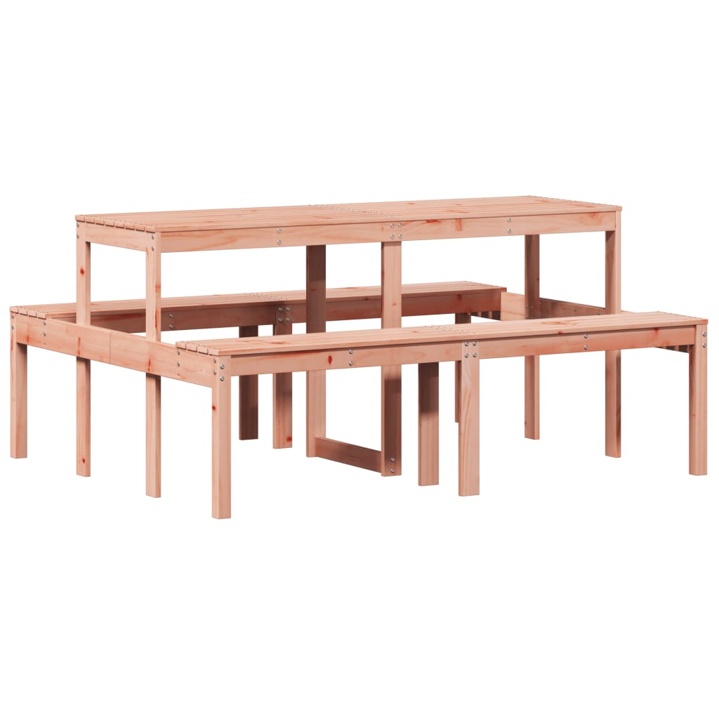 vidaXL Picnic Table 160x134x75 cm Solid Wood Douglas