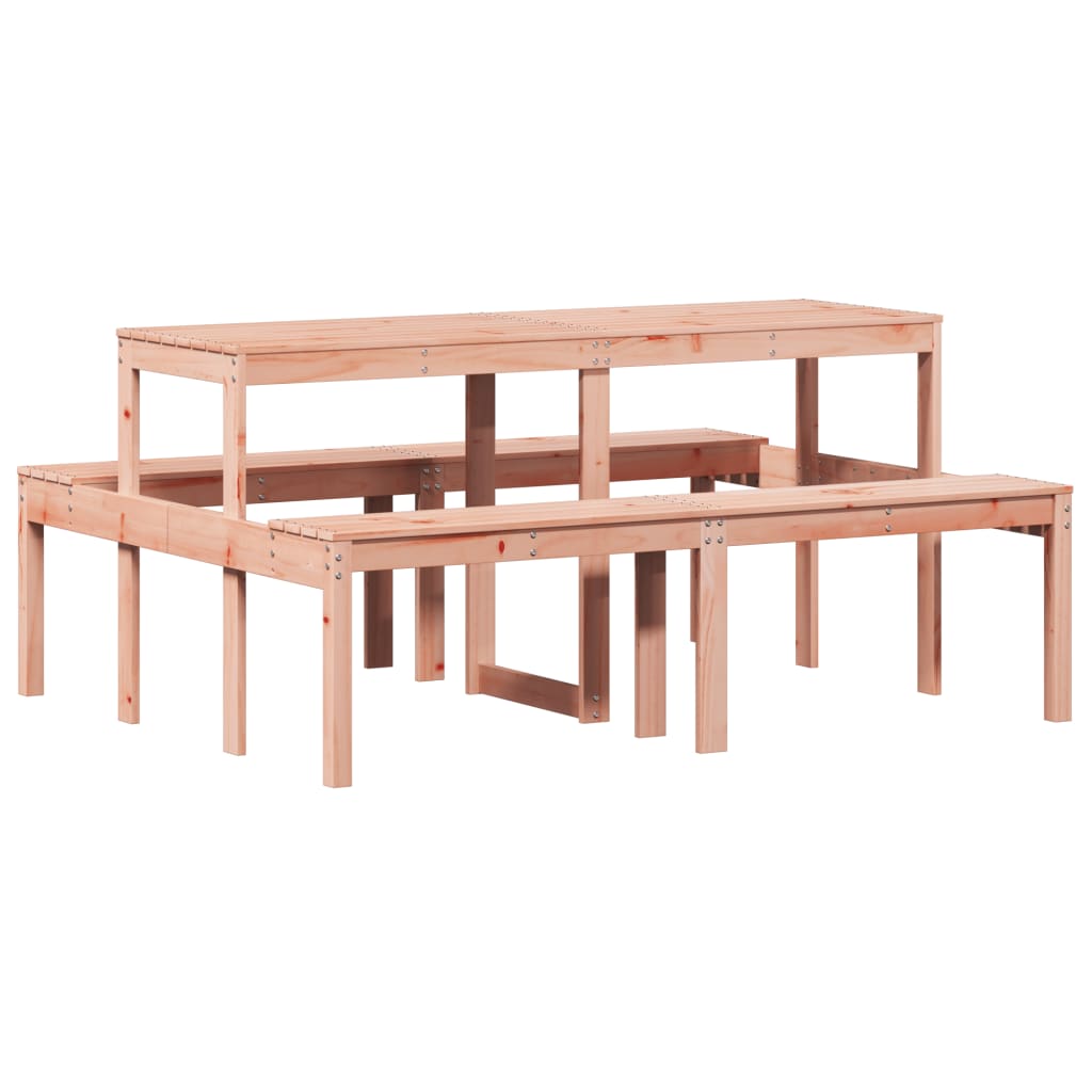 vidaXL Picnic Table 160x134x75 cm Solid Wood Douglas