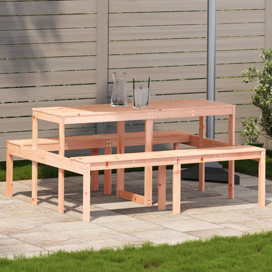 vidaXL Picnic Table 160x134x75 cm Solid Wood Douglas