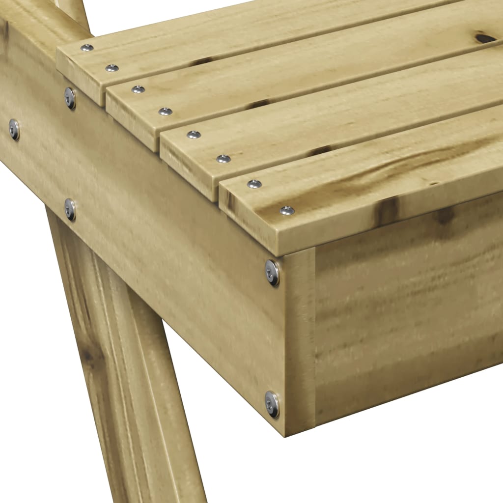 vidaXL Picnic Table 105x134x75 cm Impregnated Wood Pine