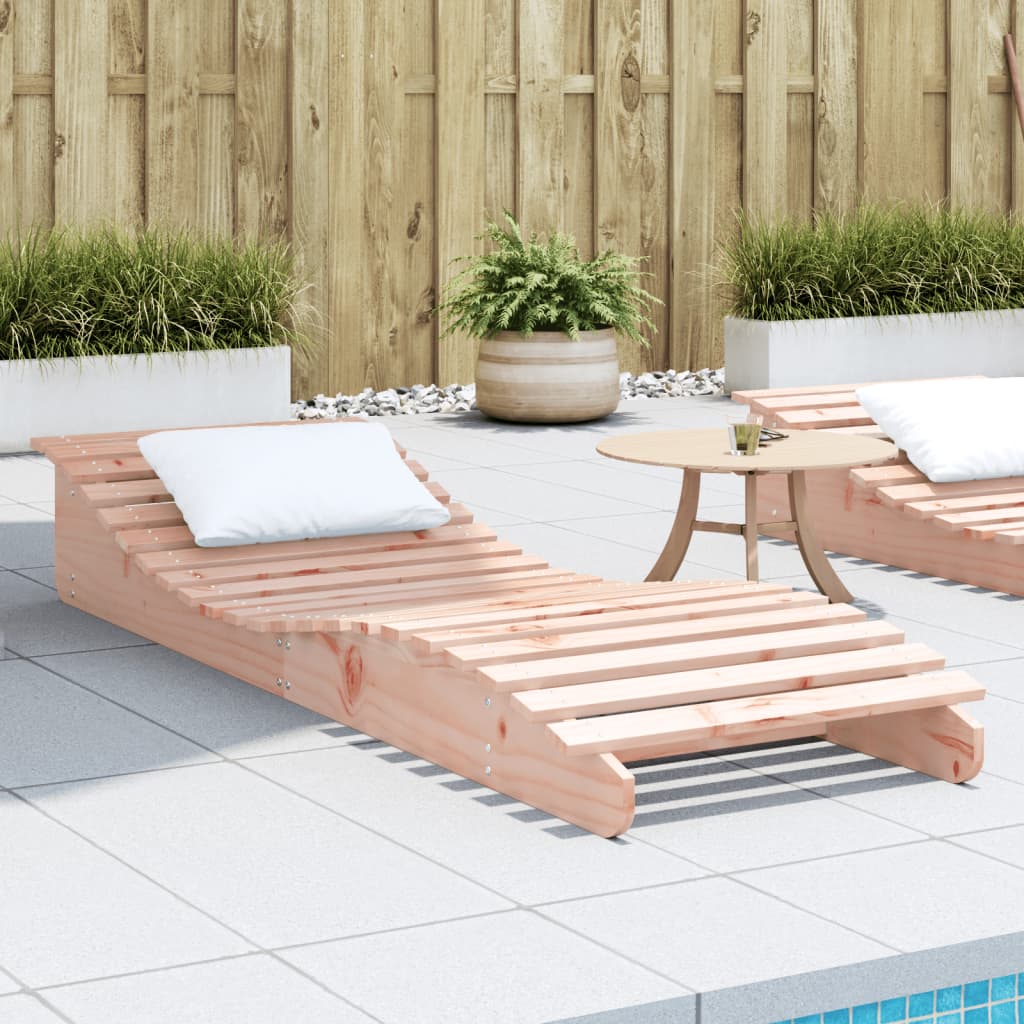 vidaXL Sun Lounger 205x60x31.5 cm Solid Wood Douglas