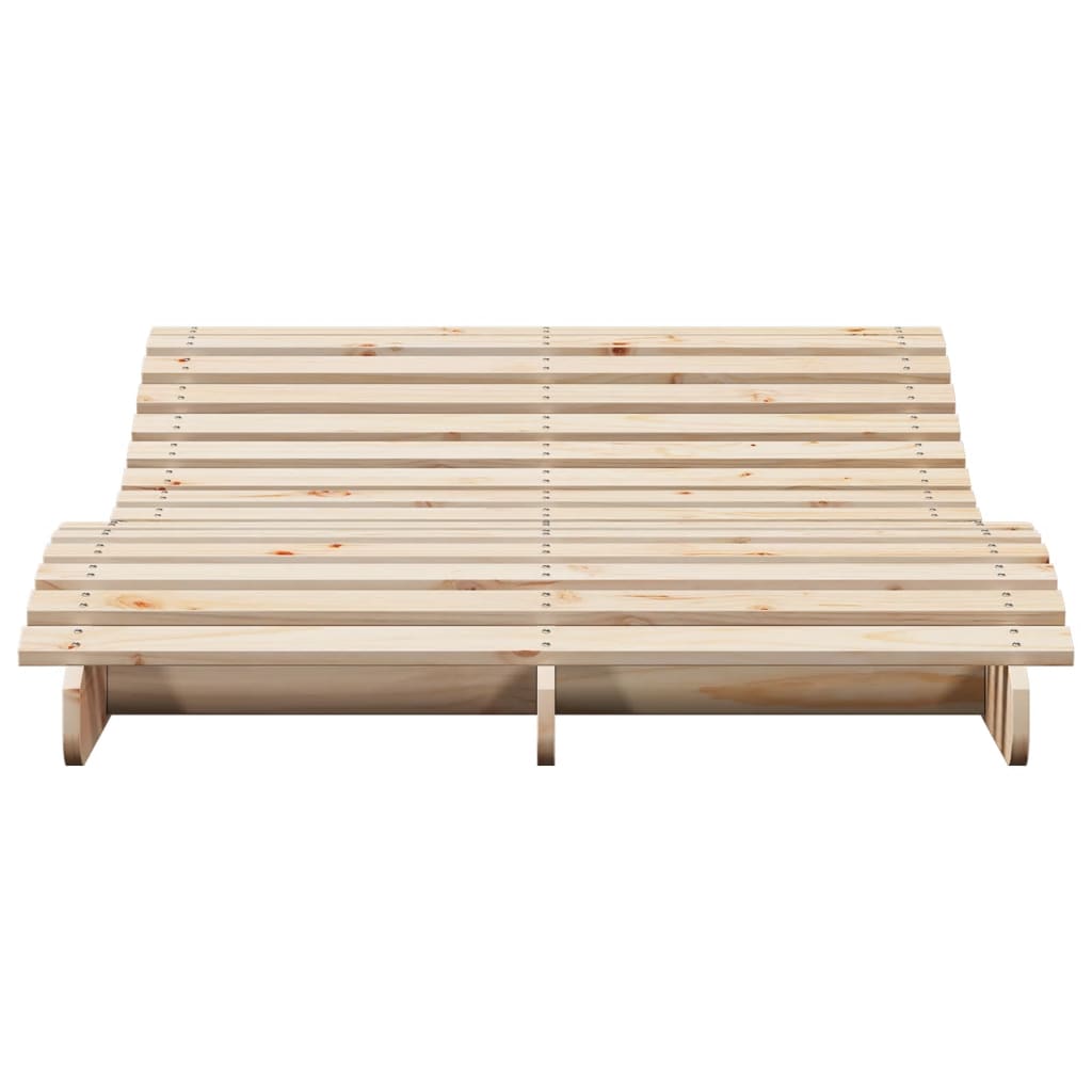 vidaXL Sun Lounger 205x110x31.5 cm Solid Wood Pine