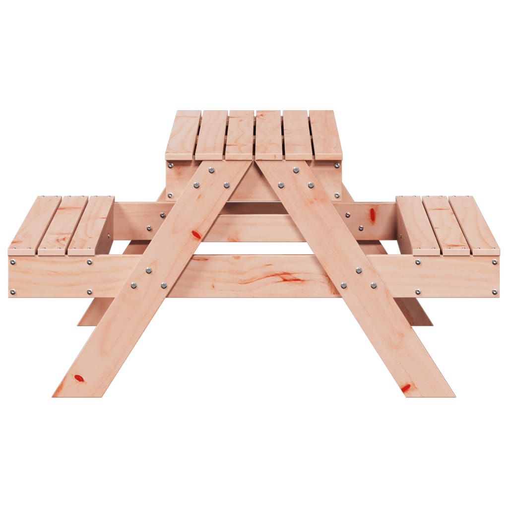 vidaXL Picnic Table with Sandpit for Kids Solid Wood Solid Wood Douglas