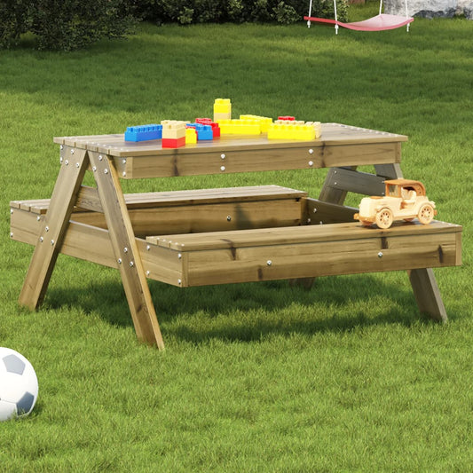 vidaXL Picnic Table for Kids 88x97x52 cm Impregnated Wood Pine