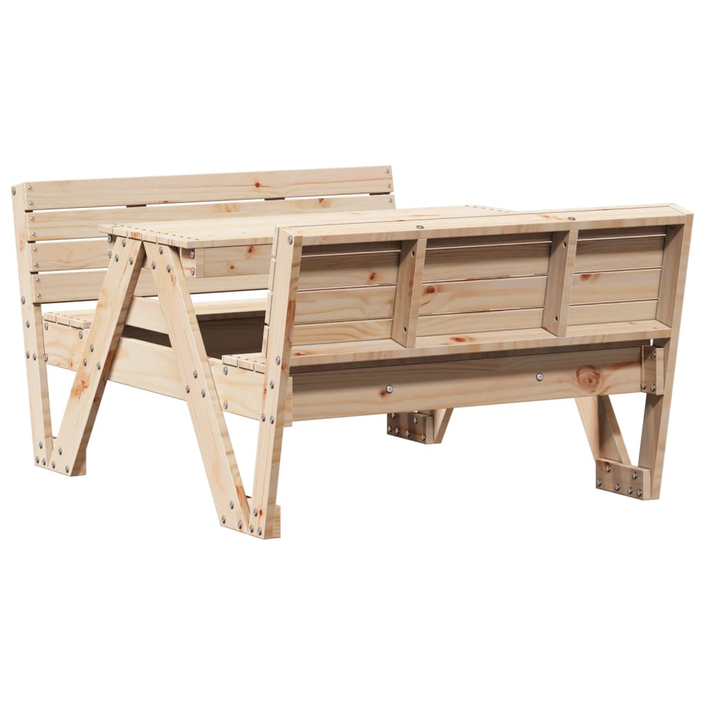 vidaXL Picnic Table for Kids 88x122x58 cm Solid Wood Pine