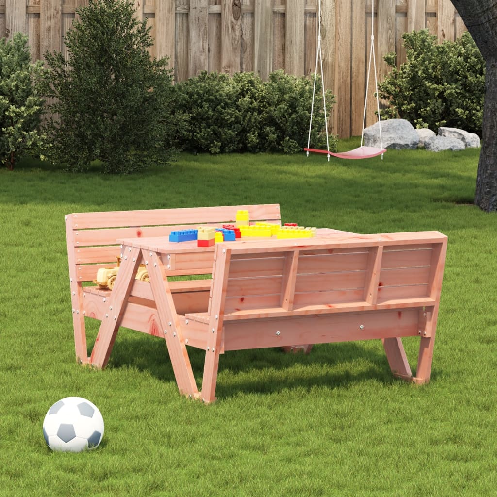 vidaXL Picnic Table for Kids 88x122x58 cm Solid Wood Douglas