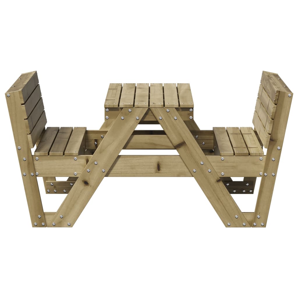 vidaXL Picnic Table for Kids 88x122x58 cm Impregnated Wood Pine