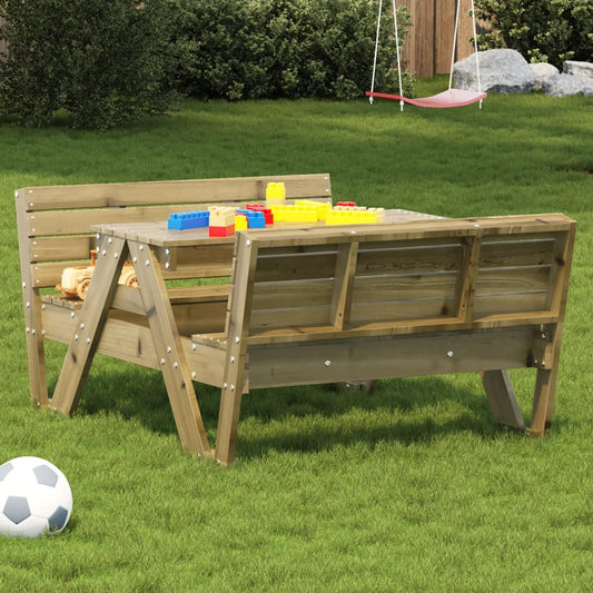 vidaXL Picnic Table for Kids 88x122x58 cm Impregnated Wood Pine