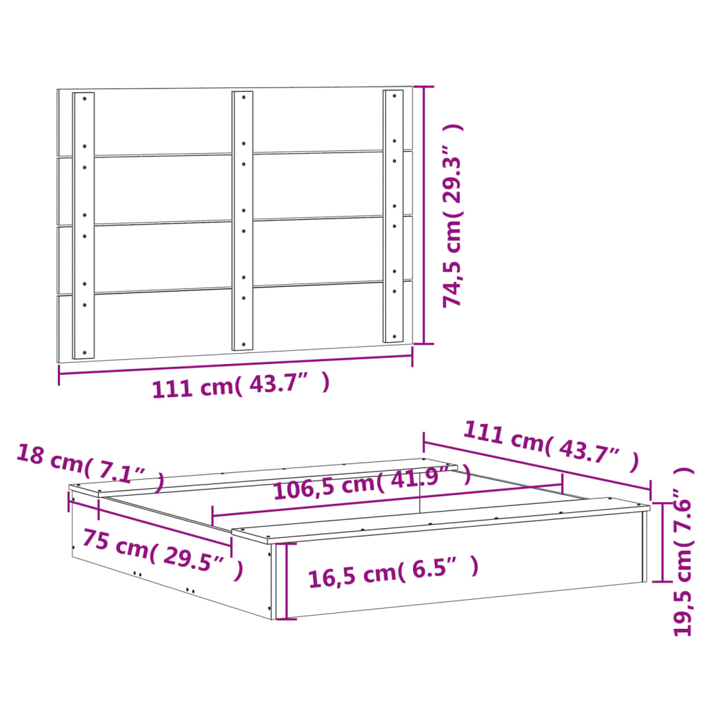Sandpit with Cover White 111x111x19,5 cm Solid Wood Pine