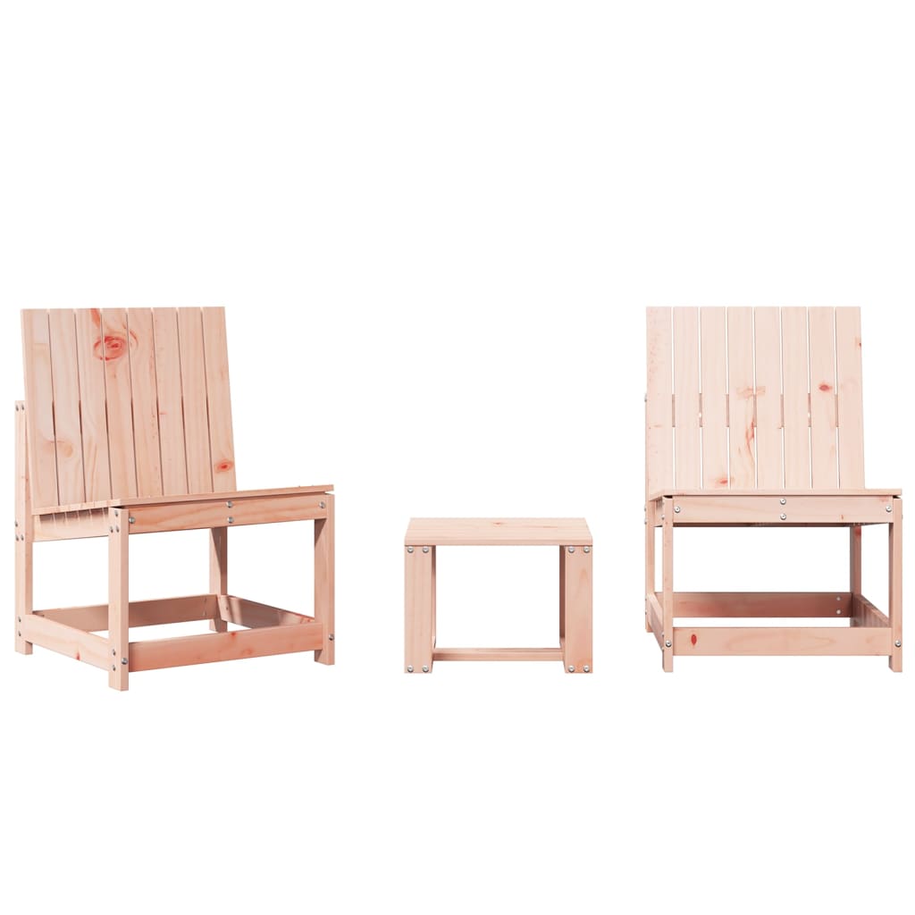 vidaXL 3 Piece Garden Lounge Set Solid Wood Douglas