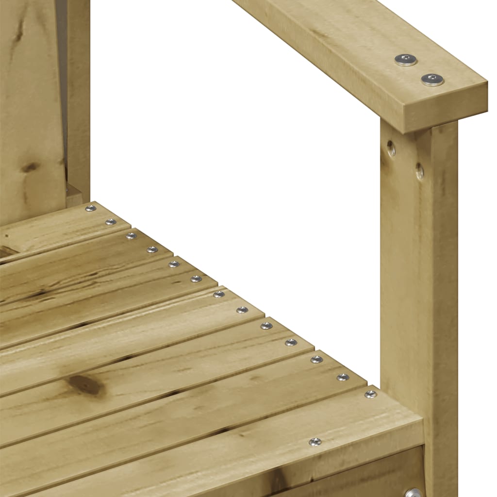 3 Piece Garden Lounge Set Impregnated Wood Pine